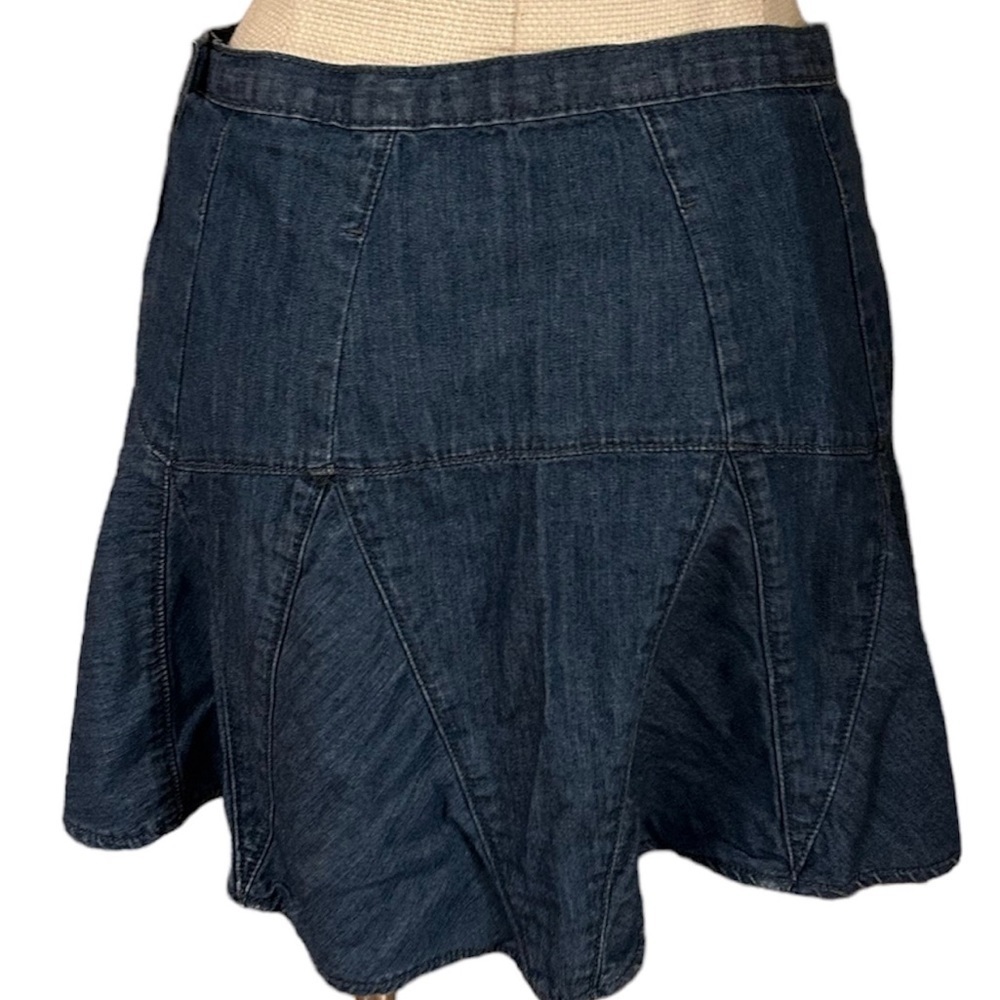 Gap Mini Jean Denim Skirt Side Zipper Size 25/0
